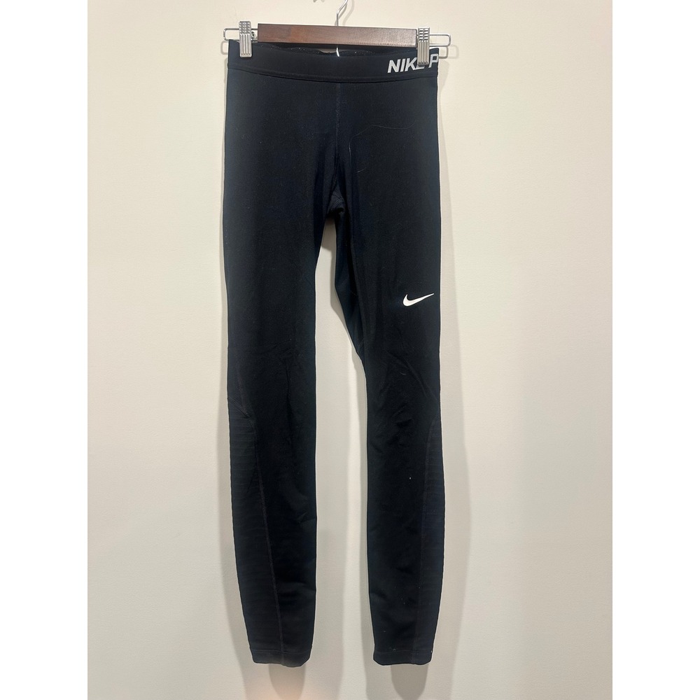 Nike Pro Dri-FIT Womens Black Athletic Training Leggings Tights Size S Small